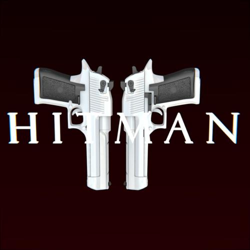 Desert eagle with Hitman logo preview image